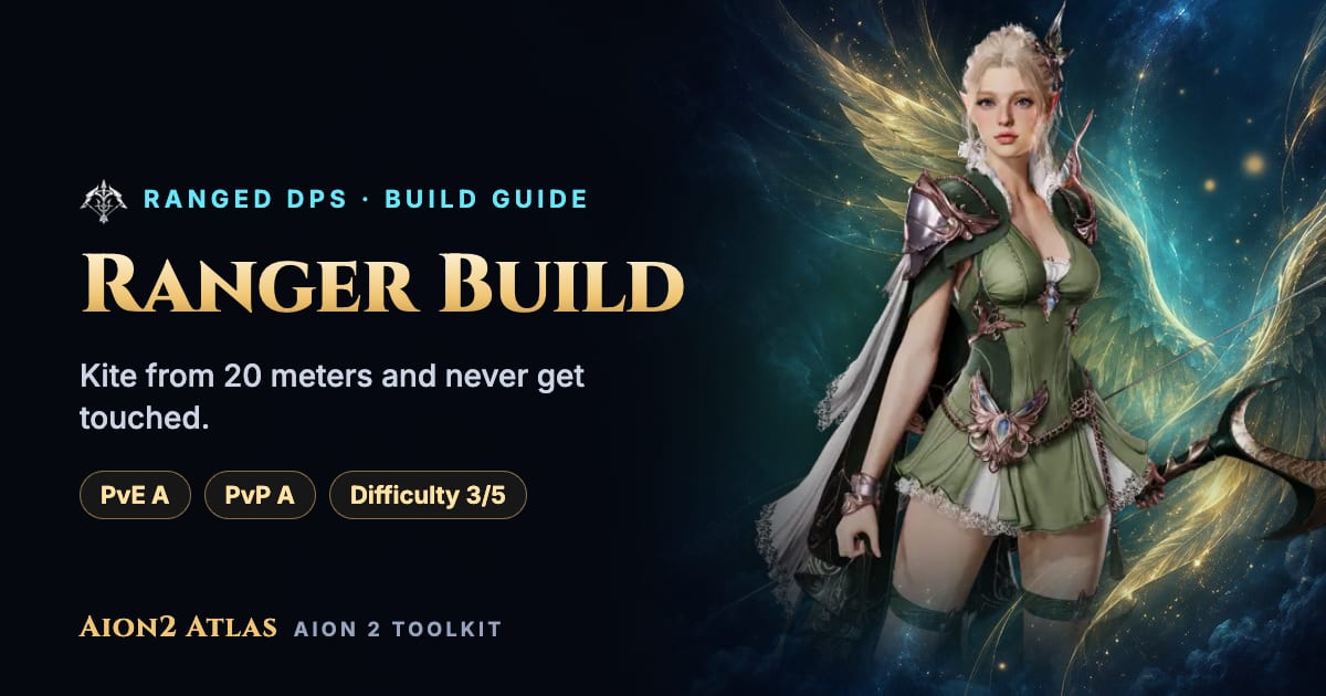 Aion 2 Ranger Build (Oct 2026) – Best PvE & PvP Skills, Stats